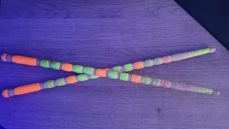 Baguette de batterie usagé